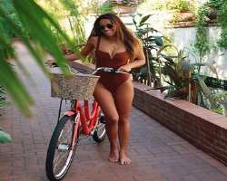 She enjoys cycling in her free time.